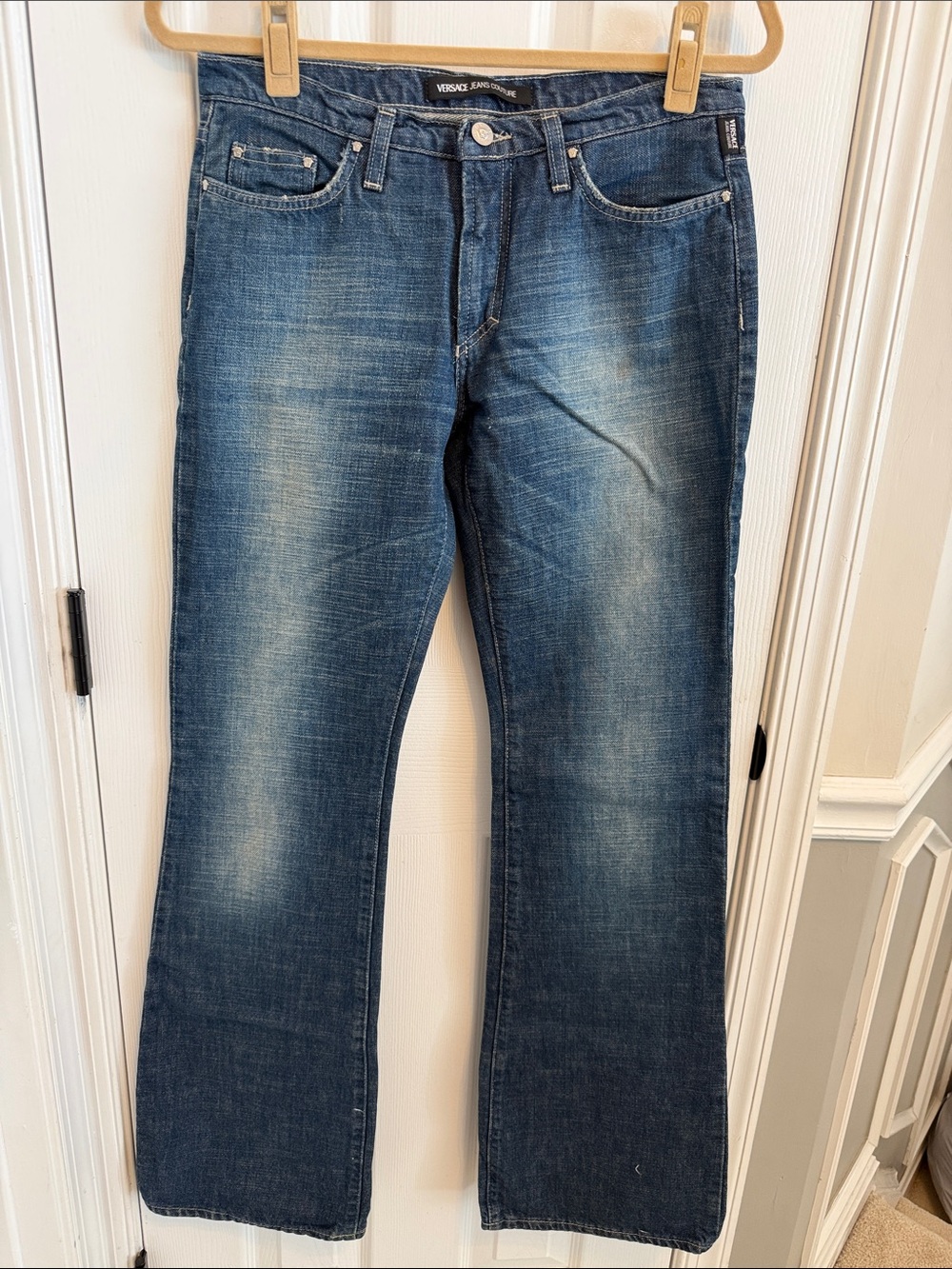 Versace Jeans Couture Vintage Y2K Bootcut Denim Jeans Sz 29/43